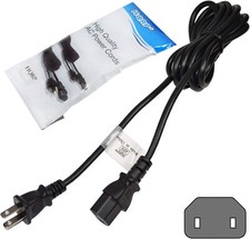 HQRP AC Power Cord for Sony KDL-40VE5 KDL-40Z4100 KDL-40VL160 KDL-40W4100