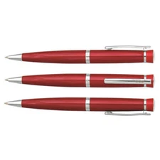 Scripto Sovereign Smooth Ballpoint in Elegant Red Finish with Comfortable Grip