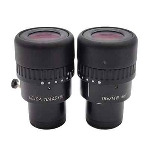 Leica Stereo Microscope 16x Eyepiece Pair 16x/14B Eyepieces 10445301
