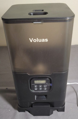 Voluas 6L Automatic Double Pet Feeder Timed Dog Cat Voice Recorder Battery