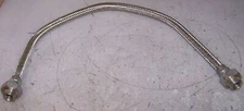 NEW 30" LONG 3/8" NPT 304 STAINLESS STEEL FLEXIBLE BRAIDED HOSE CLASS 150
