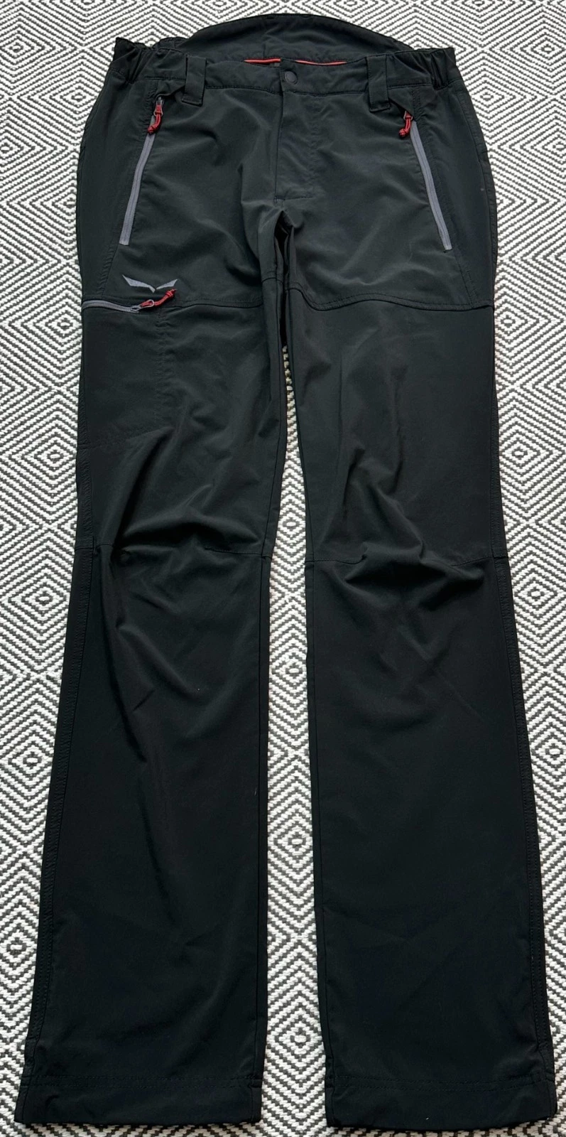 SALEWA MELZ 2 DS MENS HIKING PANTS TROUSERS BLACK SIZE M