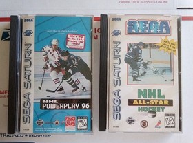 SEGA SATURN 5 GAME LOT -Revolution X-Nhl All Star Hockey-Nhl 97-UNTESTED AS-IS 