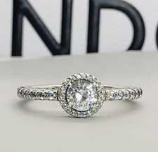 PANDORA Silver Classic Elegance CZ Ring - 196250CZ - Size 54