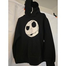 Kids Disney The Nightmare Before Christmas Jack Skellington Black Hoodie Sz M 8