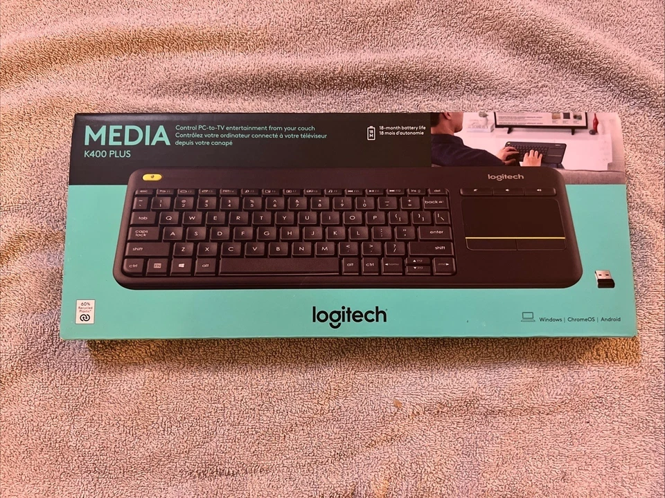 Logitech - K400 Plus TKL Wireless Membrane Keyboard for PC/TV/Laptop/Tablet w... - Image 2 of 2