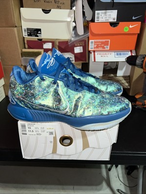 Nike LeBron James XXI 21 Men's Size 10 Abalone Industrial Blue Green FN0708-400