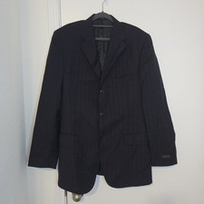 VTG Distressed Valentino Roma 100 Wool Italy US Sz 42 Men's Blazer Suit Jacket