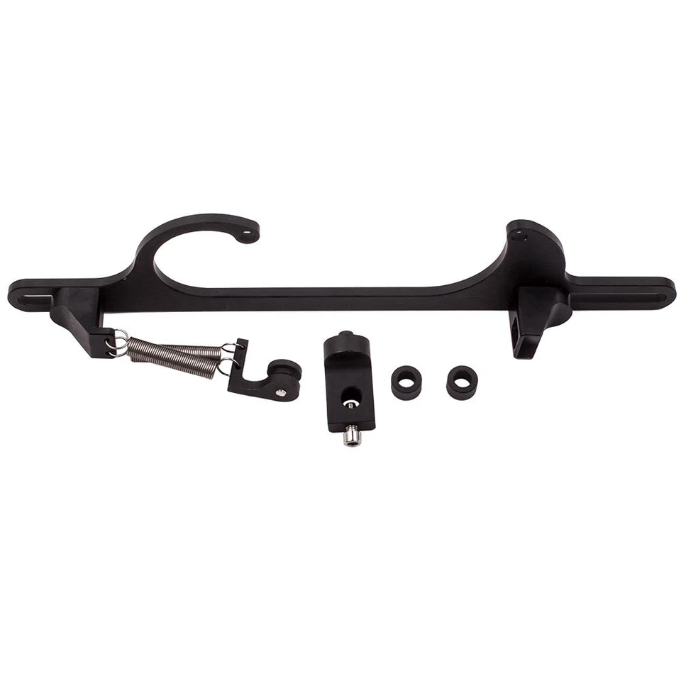 Kit de soporte de carburador de cable de acelerador de aluminio Billet negro para 4150 4160 Carb Foto 3 de 4