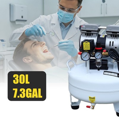 30L Dental Oil-Free Air Compressor Silent Medical Pump Low Noise for Chairs