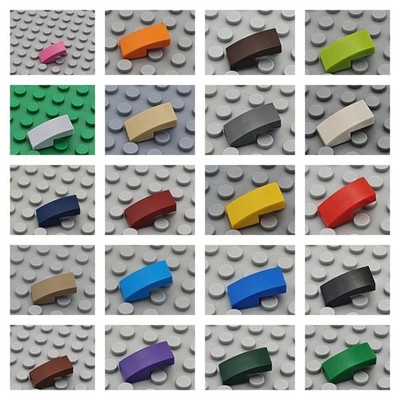 LEGO  10x Bogenstein Slope Dachstein Brick 1x2 - 11477 -  versch. Farben