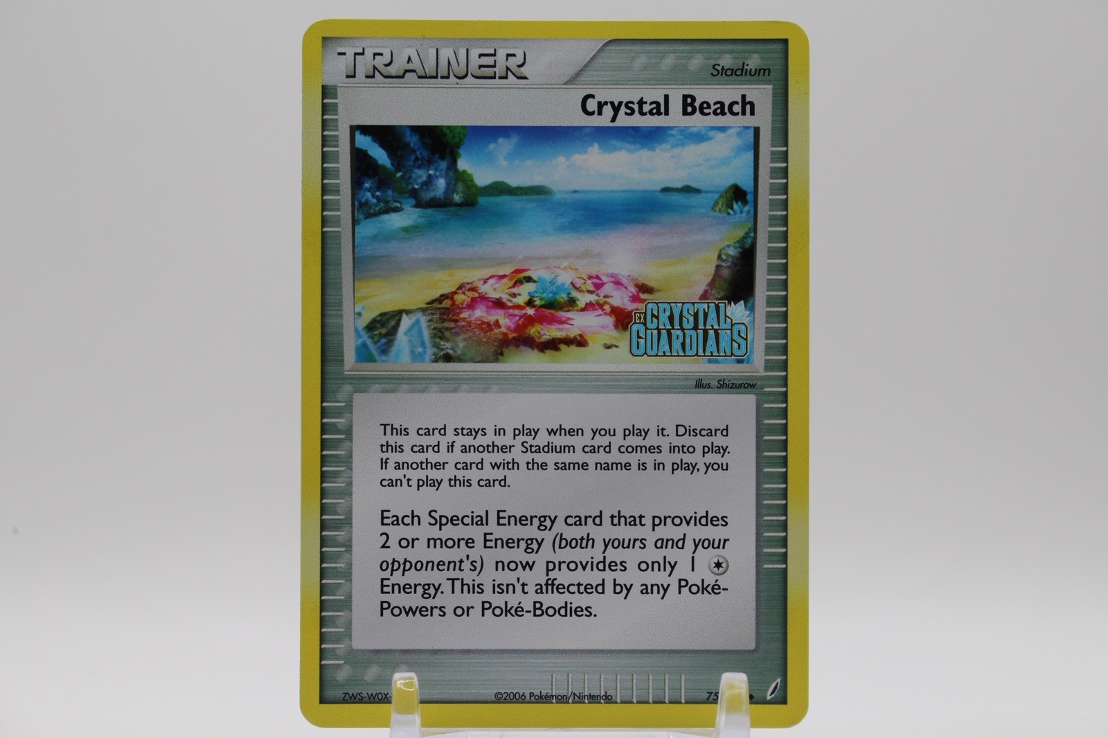 Crystal Beach - 75/100 EX Crystal Guardians Reverse Holo Stamped Vintage Pokemon