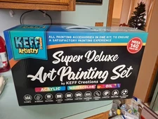 Keffe Creations Super Deluxe Art Painting Set New In Box  Christmas Gift Present