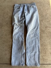 Levi's 501 Jeans 32x34 Light Wash Vintage 90s Made in USA Button Fly Straight