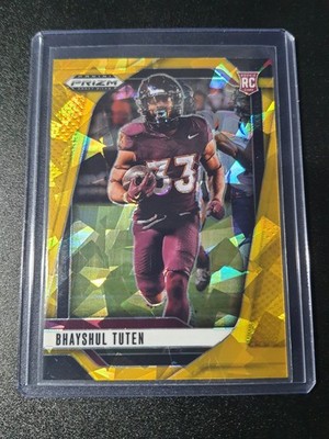 Bhayshul Tuten - Prizm Draft Picks 2025 - Jaguars, Virginia Tech - Gold Ice - RC