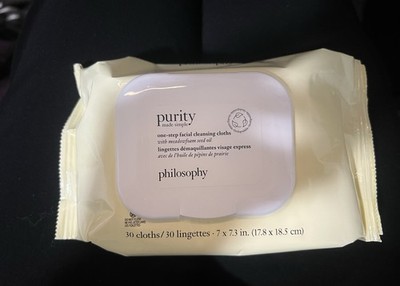PHILOSOPHY PURITY ONE STEP FACIAL CLEANSING CLOTHS 30 COUNT - NEW