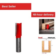 Freud 12-138 5/8" Straight Router Bit 1/2" Shank Double Flute Carbide