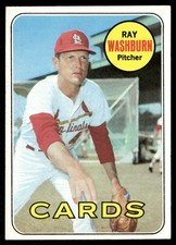 Ray Washburn 1969 Topps #415 St. Louis Cardinals EX