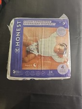Honest Overnight Diapers Size 4 22-37 lbs Sleepy, 24 Count
