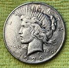 1926 D Silver Peace Dollar Better Date XF/AU Details