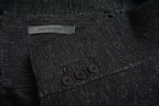 John Varvatos Black Heathered Cotton Blend Sport Coat Jacket Sz M Brand New