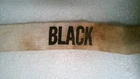 VINTAGE MILITARY PATCH WHITE NAME TAPE WW2 ERA WITH NAME BLACK