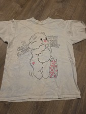 VINTAGE 1980 CARE BEAR T SHIRT MADE IN USA. SINGLE STITCHED Size XL