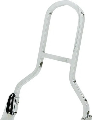 HD Chrome Short Square Sissy Bar 15in Detachable Dyna Wide Glide 93-11