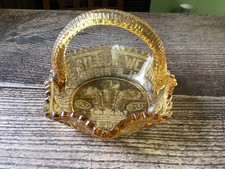 Antique Pressed Glass Dish - Prince & Princess of Wales Silver Wedding 1863-1888
