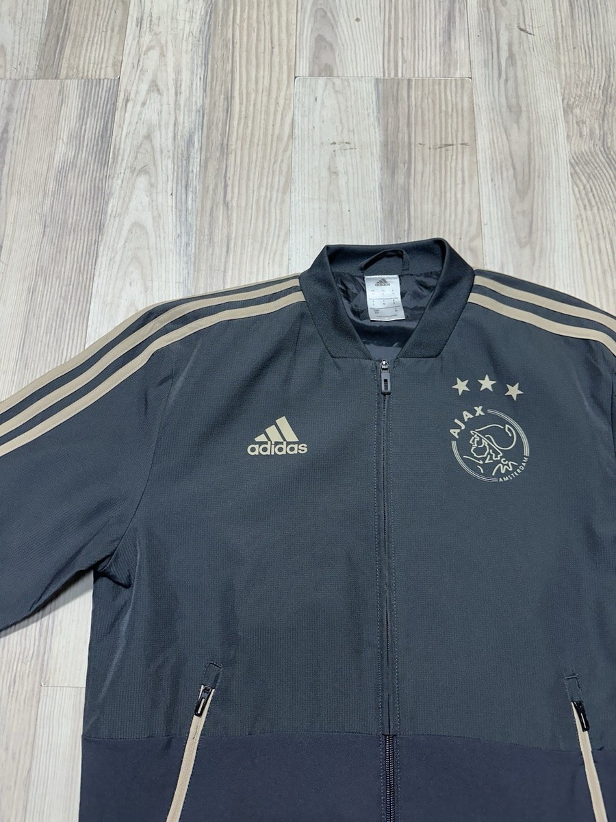 Adidas Ajax Amsterdam Track Jacket 2018 Sz S Full Zip Jacket