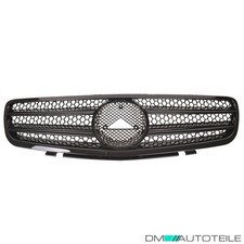 K&uuml;hlergrill K&uuml;hlergitter Schwarz glanz f&uuml;r Mercedes SL R230 Vorfacelift ab 01-06