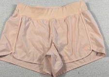Reebok High Rise Athletic Running Shorts Women Large Salmon Pink In-Brief Train