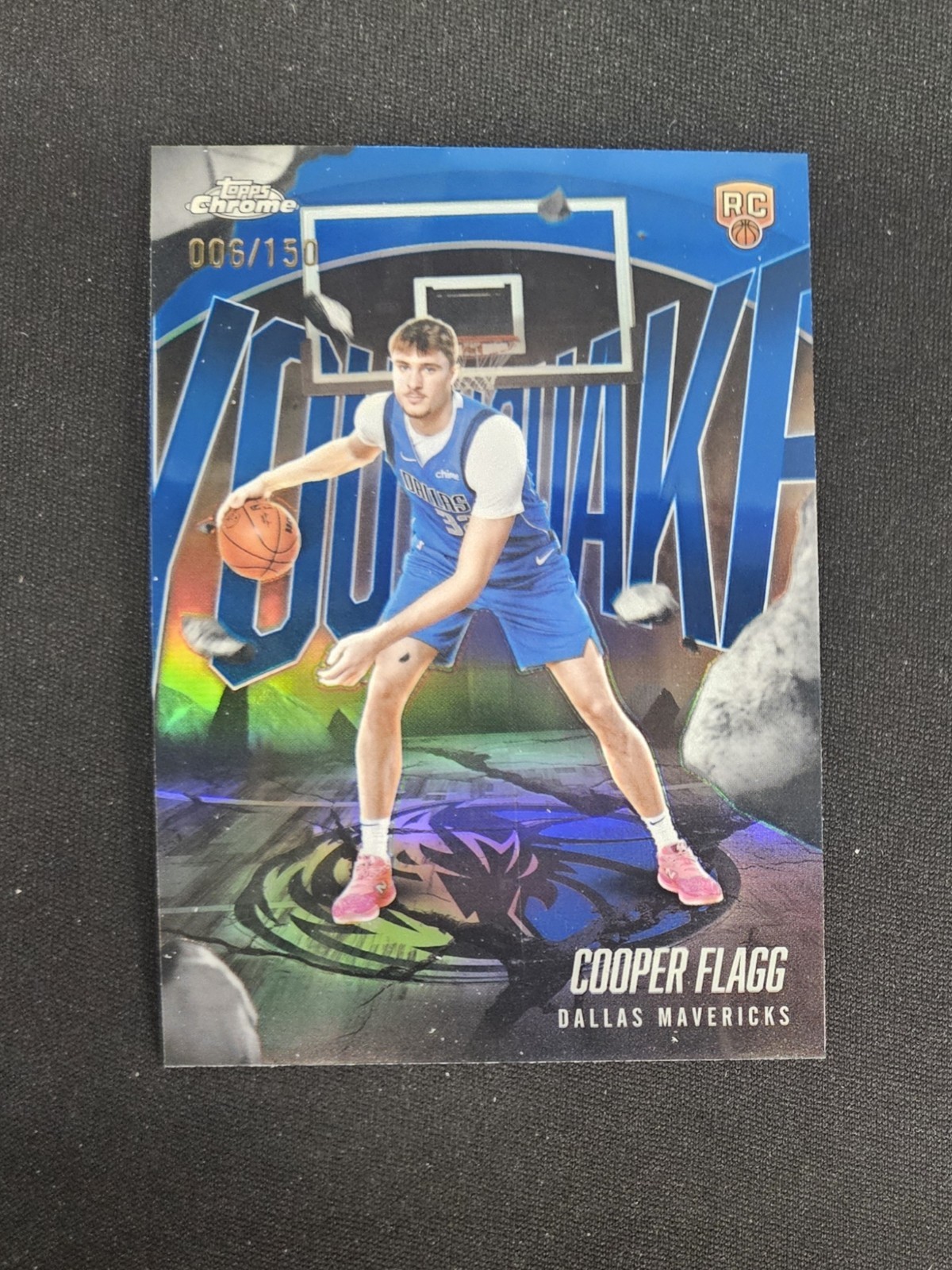 Cooper Flagg Refractors Blue /150 Youthquake Rookie 2025 Topps Chrome #YQ-1 RC