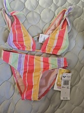Roxy Kid's Girl's Ocean Treasure Two-Piece Bikini Girls SZ 7 NWT 54.00 retail