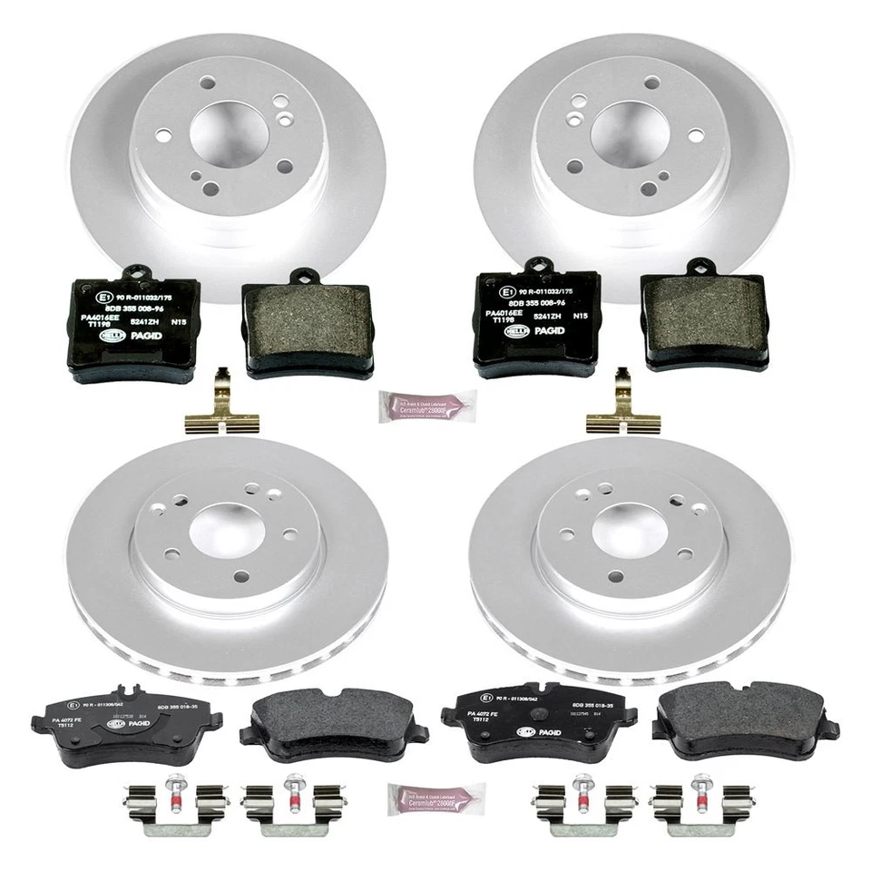 PowerStop ESK2812 Brake Kit For Mercedes-Benz C240 2001-2005 Front Rear Foto 2 de 4