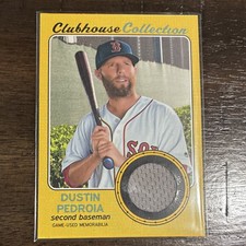 Topps 2017 Heritage Clubhouse Relics Gold Dustin Pedroia Red Sox /99 CCR-DP