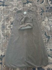 Cuddle Baby Sleep Sack Size 0-3 Months Small Gray With Hat