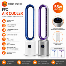 Ventilator mit Luftionisierung, Staubfilter, LED-Touchdisplay, Fernbedienung