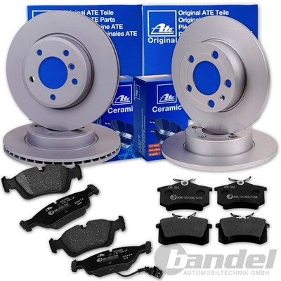 ATE BREMSSCHEIBEN + CERAMIC BELÄGE VORNE+HINTEN für VW SHARAN 7N + SEAT ALHAMBRA