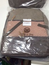 Village of Many Baby Diaper Bag Backpack Waterproof Rose Gray