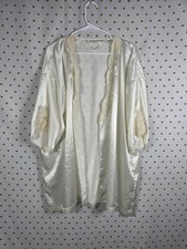 Victorias Secret Satin Silky Robe Embellished VINTAGE Heart Label '98 Beaded O/S