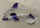 Ganz Crystal ExpressionsDOLPHIN Ornament Purple Faceted AcrylicReflects Light 5" — photo 3
