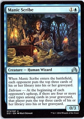 Manic Scribe U Shadows over Innistrad 73 LP Magic