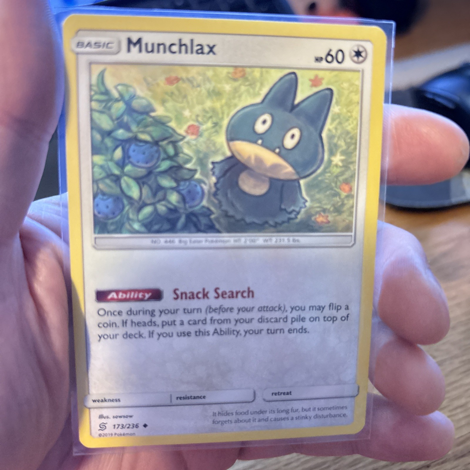 Pokémon TCG Munchlax Uncommon Unified Minds 173/236