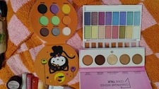 Eyeshadow Pallet Lot Of Three Hello Kitty Ofra La Colors