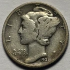 1931-D Mercury Dime — Circulated 🔥 Better Date — Exact Coin