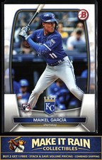 Maikel Garcia 2023 Bowman #44 Kansas City Royals Rookie RC