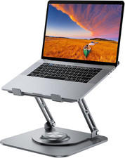 Laptop Stand for Desk, Adjustable Computer Stand with 360  Rotating Base, Ergono