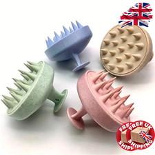 Silicone Shampoo Brush Scalp Massager Bath Comb Hair Washing Cleaning Tool UK