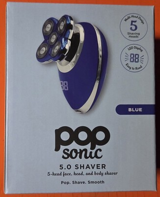 Pop Sonic Sphere Shaver Rechargeable Unisex 5-Head Shaver ~ Navy ~